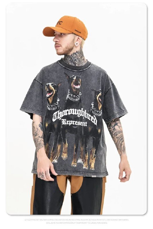 Vintage Represent Dog T Shirt