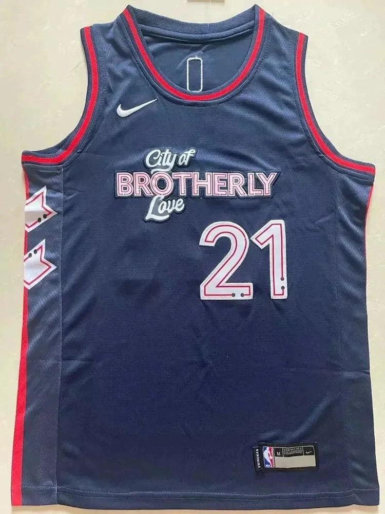 NBA Maxi City Edition Black Embroidered Quick Dry Vest Basketball Jersey（12 styles)