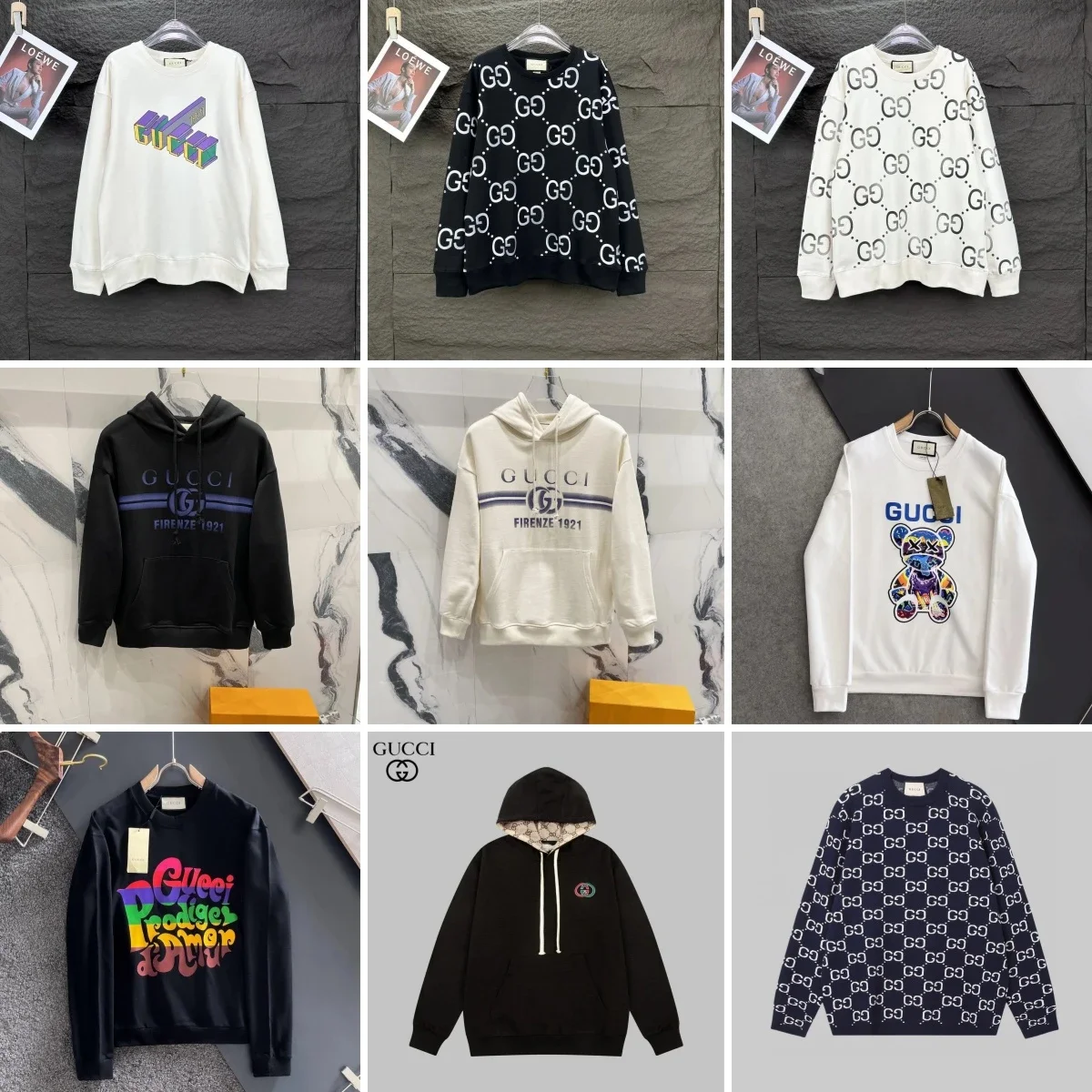 Gucci crew neck hooded sweatshirt