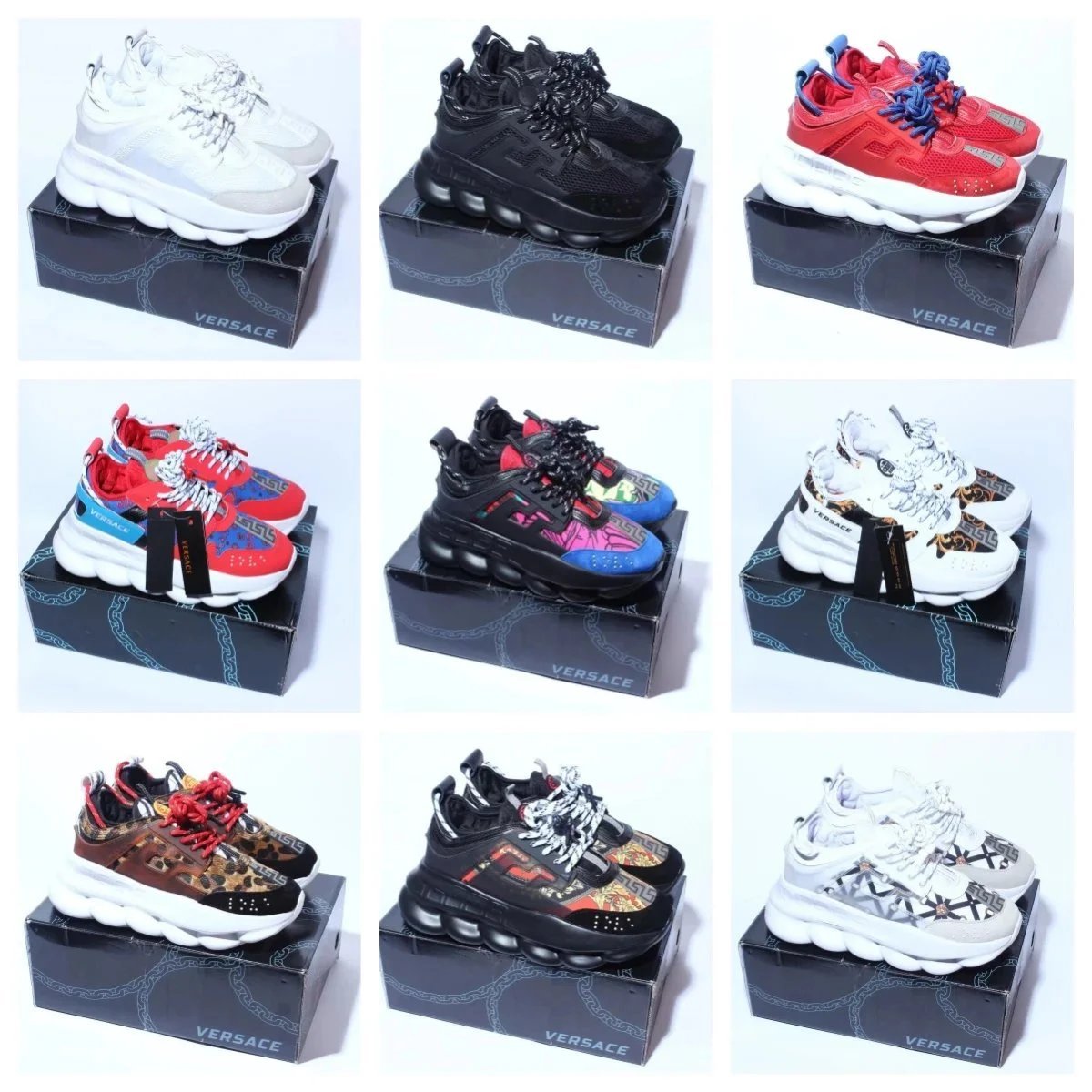 VERSACE CHAIN SNEAKERS（34 styles