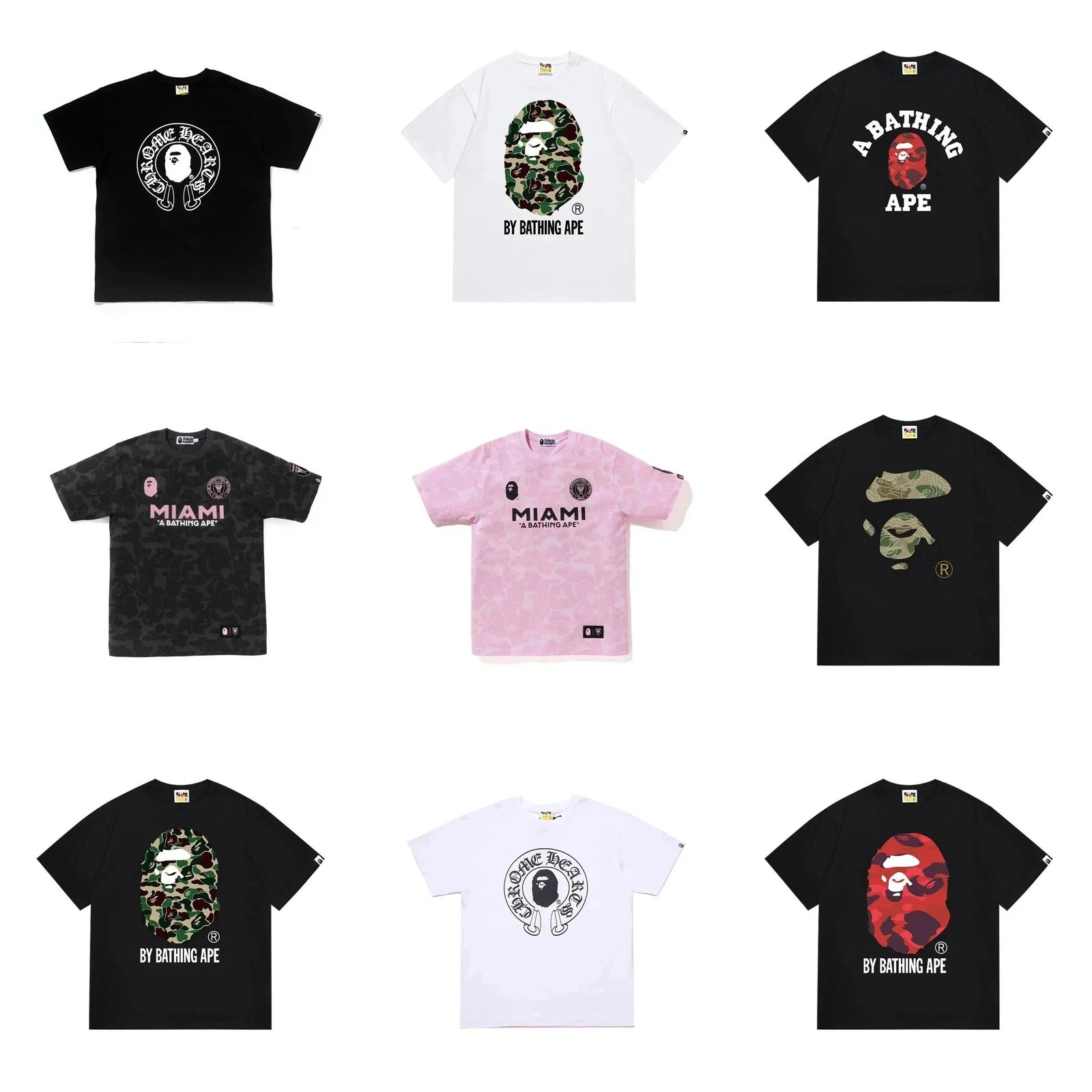 BAPE t-shirt tee（40 style