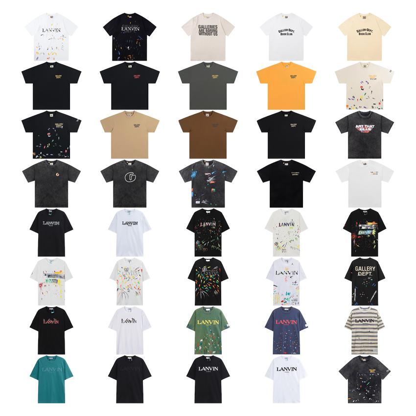 LANVIN T-Shirt & Gallery Dept T-shirt Tee （40 Style