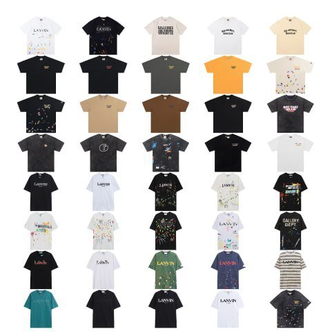 LANVIN T-Shirt & Gallery Dept T-shirt Tee （40 Style