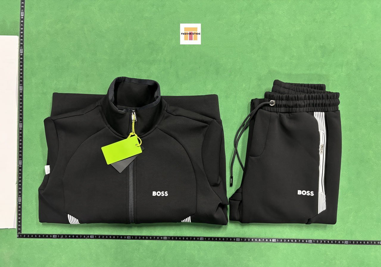 Boss Sweatshirt Jacket Set T-shirt