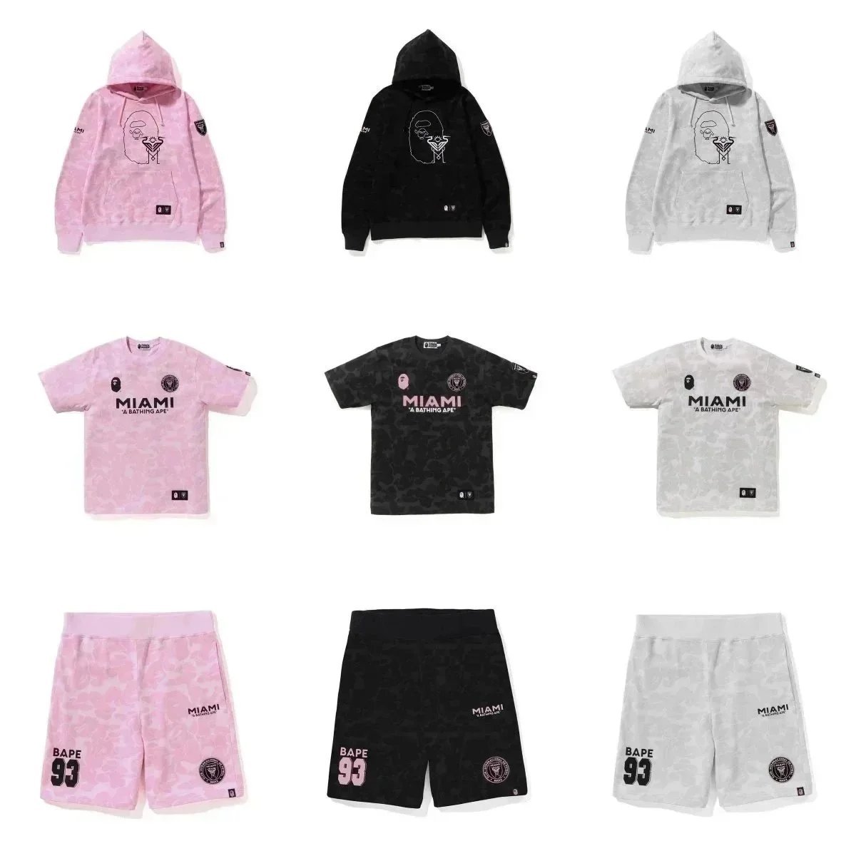 Bape Miami T-shirt shorts Hoodies( 38 + styles)