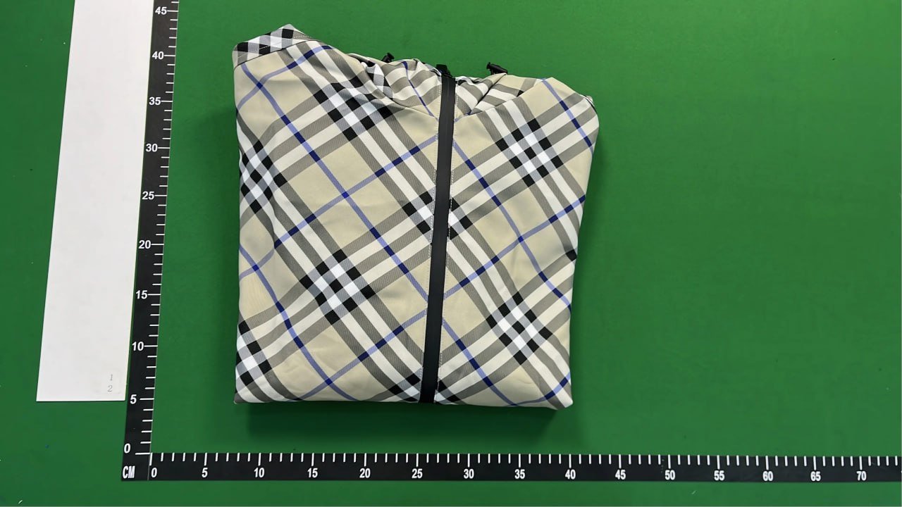 Burberry Check Print Hooded Jacket