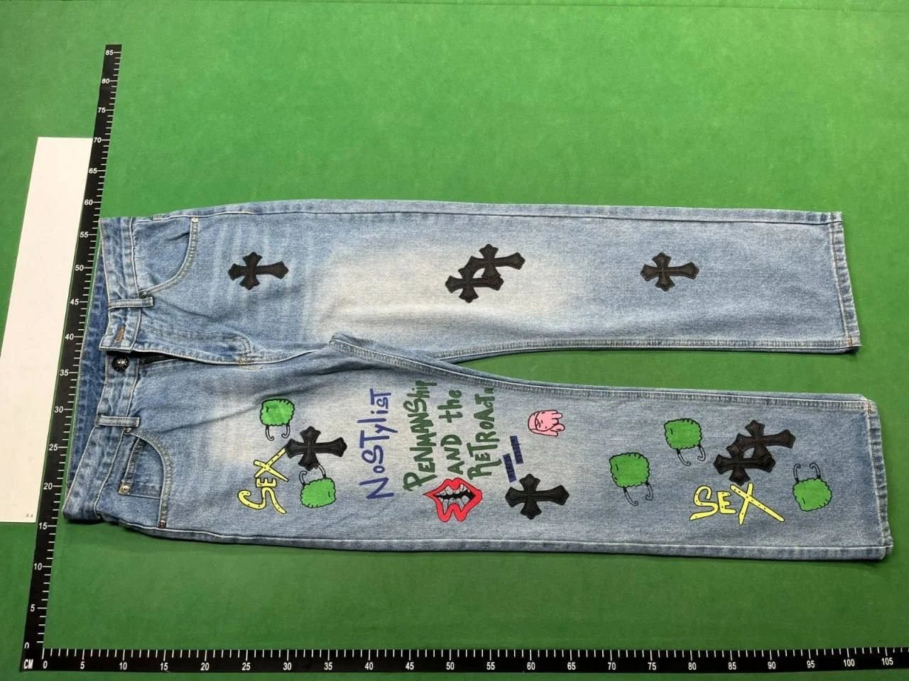 Chrome Hearts Cross Patch Jeans and Shorts Collection