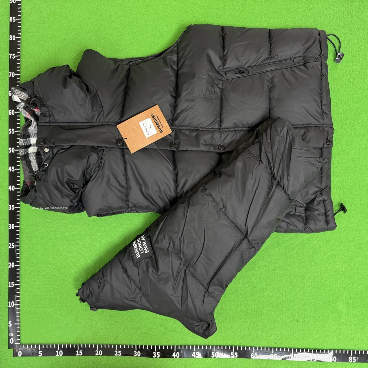 Burberry Check Print Hooded Sweatshirt