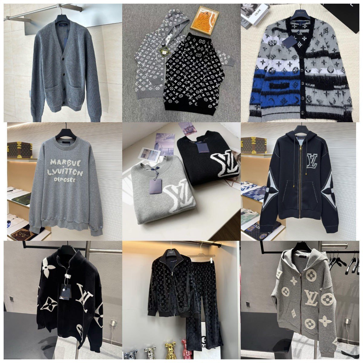 LV Louis Vuitton Monogram / Damier / Graphic Print Sweaters / Sweatshirts / Hoodies