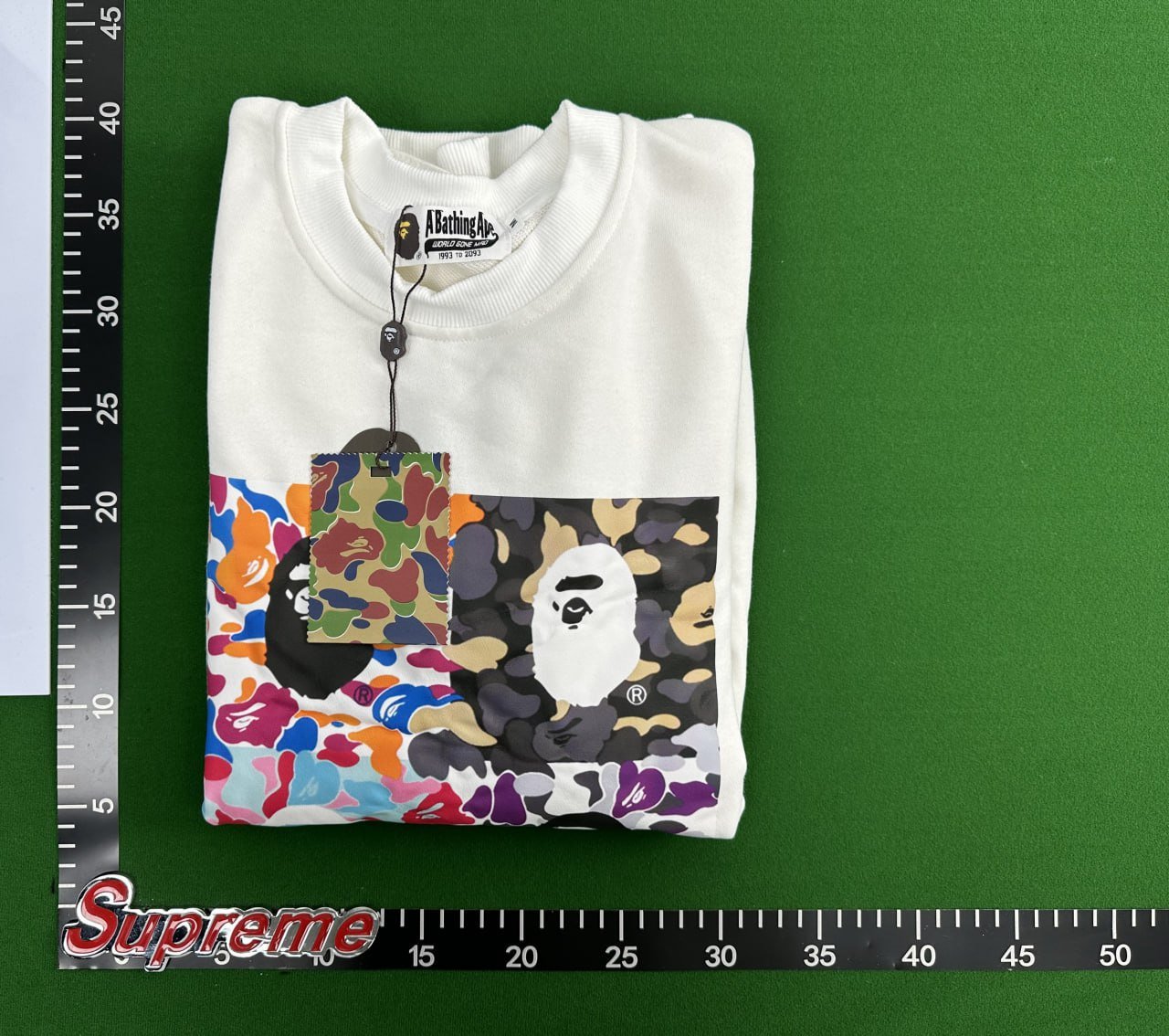 Bape 4-Panel Camo Ape Head Sweatshirt