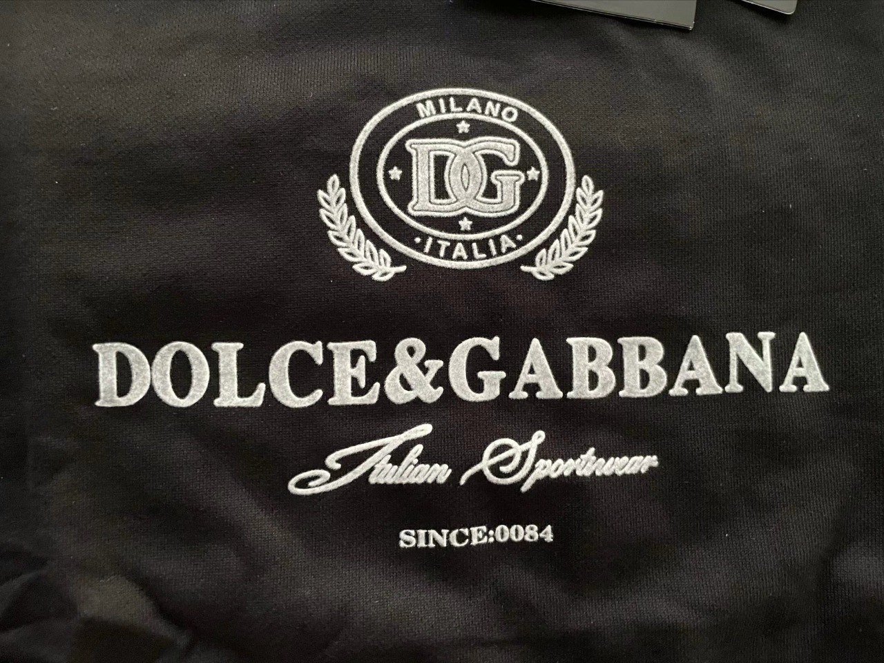 DOLCE&GABBANA Milano Italia Logo Long Sleeve T-Shirt