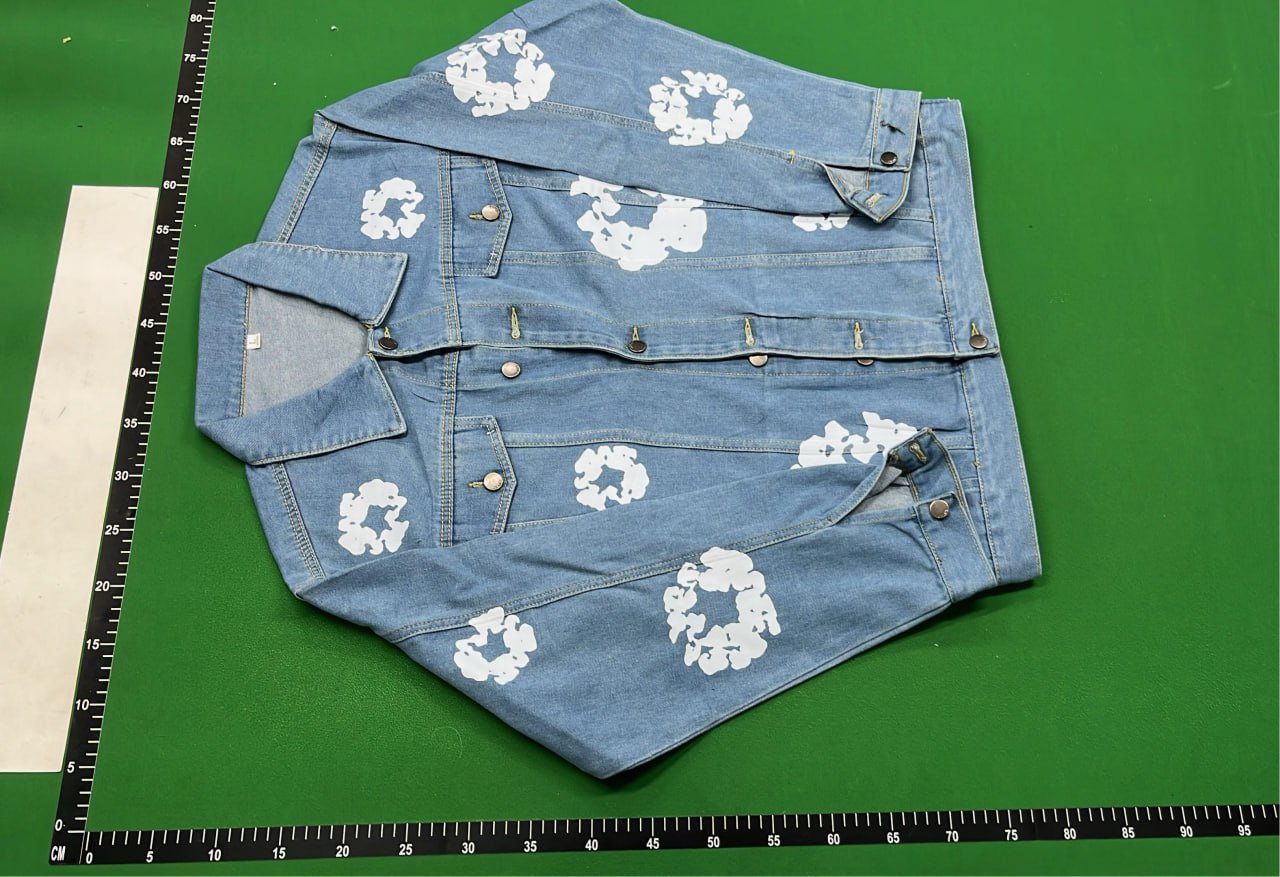 Denim Tears Cotton Flower Denim Jacket & Jeans Set