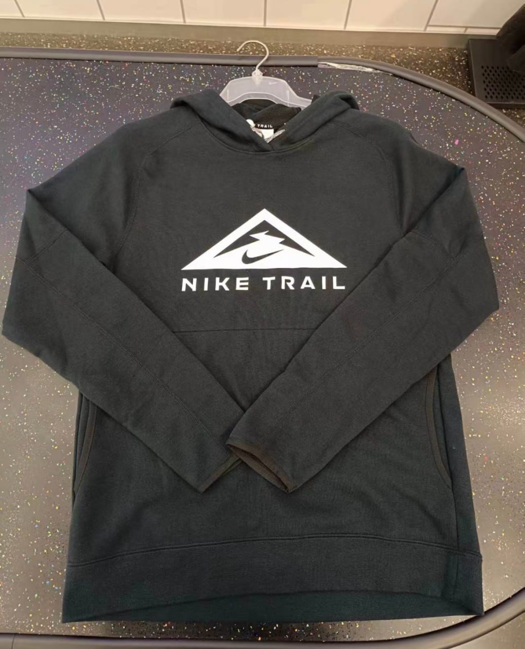 Nike Trail Running Print Sweatpants Long Sleeves [Black & Grey Hooded Jackets + Matching Pants]