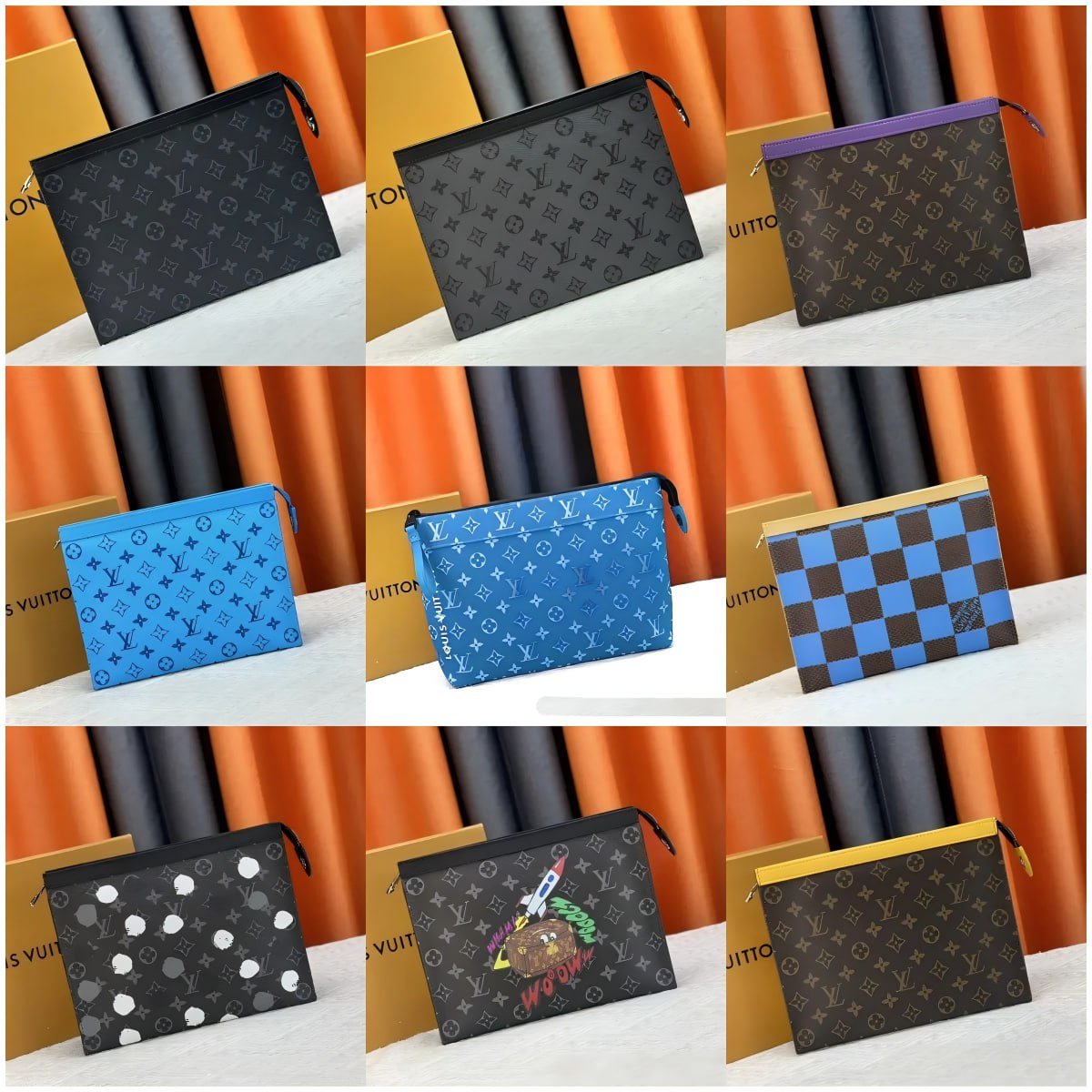 Louis Vuitton Monogram Pouch [9 Styles]