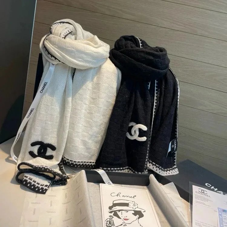 chanel cashmere scarf  (15 styles)