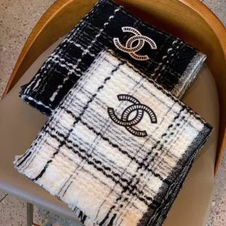 Chanel CC Logo Scarf
