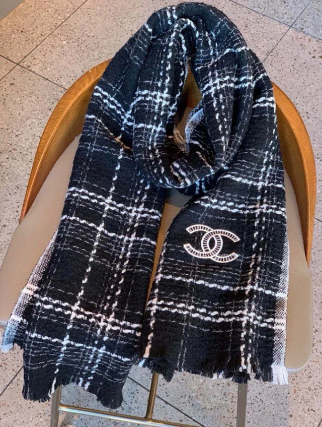 Chanel CC Logo Scarf
