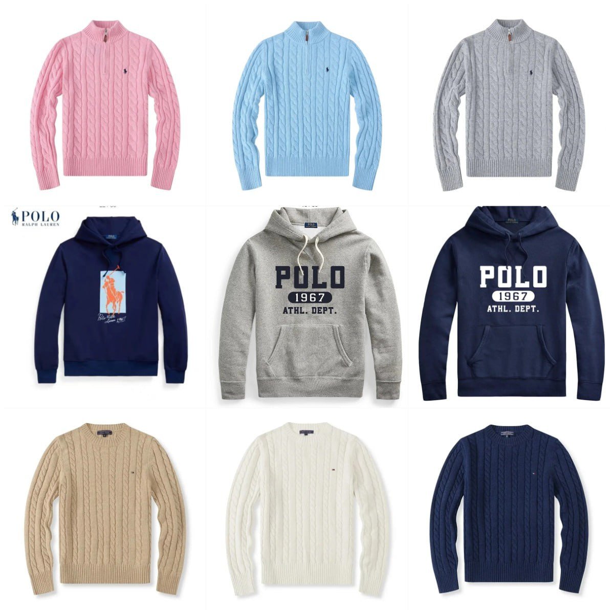 Polo Ralph Lauren Cable Knit Sweaters