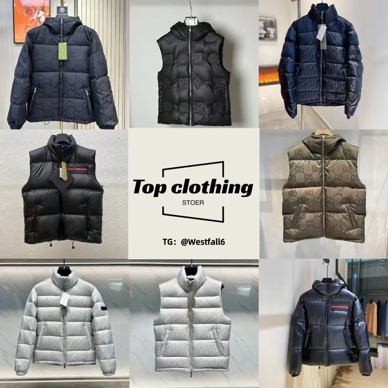 Louis Vuitton, Dior, down jacket (35+style)