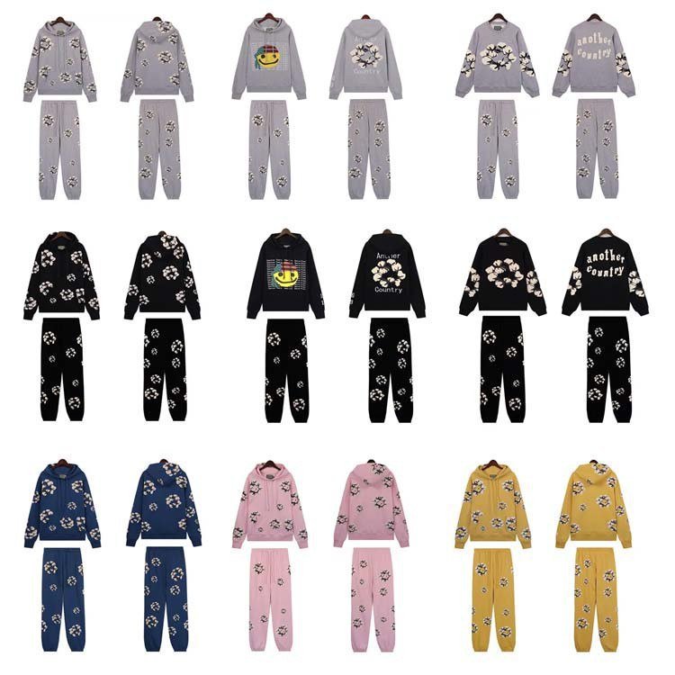 Denim Tears Flower Print Hoodie & Jogger Set [29 styles]