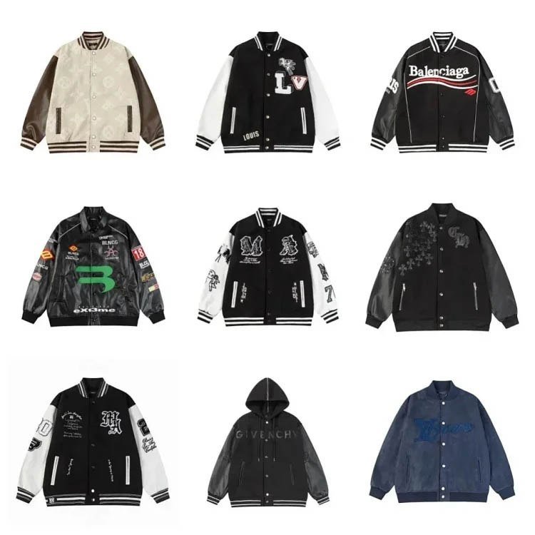 Balenciaga / Louis Vuitton / Givenchy / Other Brand Varsity Jackets [40 styles]
