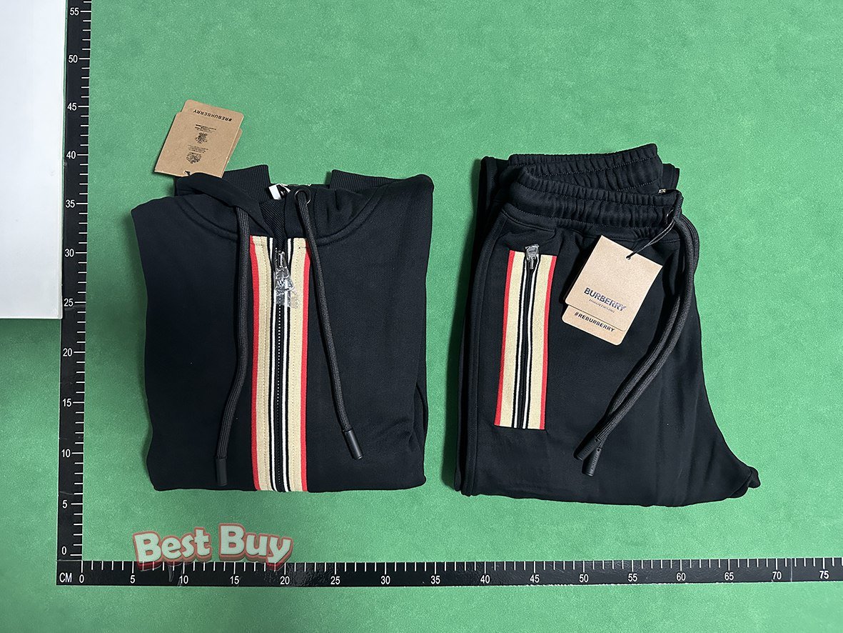 Burberry Stripe Zip-Up Hoodie & Jogger Set [6 styles]