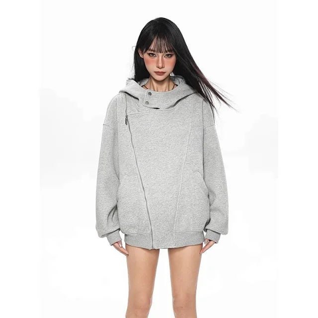 Unbranded Asymmetrical Zip Hoodie [2 styles]