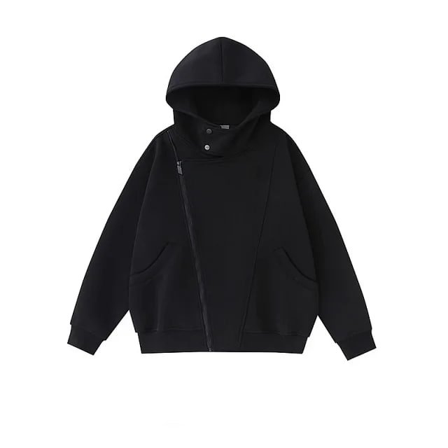 Unbranded Asymmetrical Zip Hoodie [2 styles]