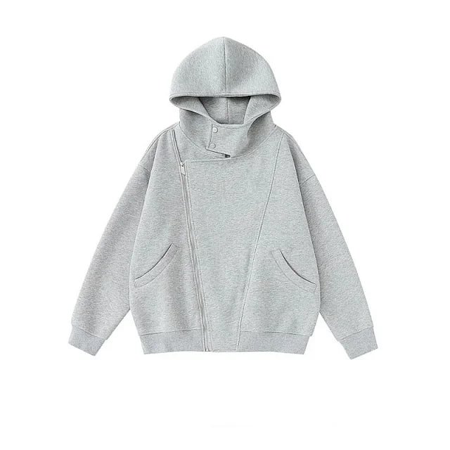 Unbranded Asymmetrical Zip Hoodie [2 styles]