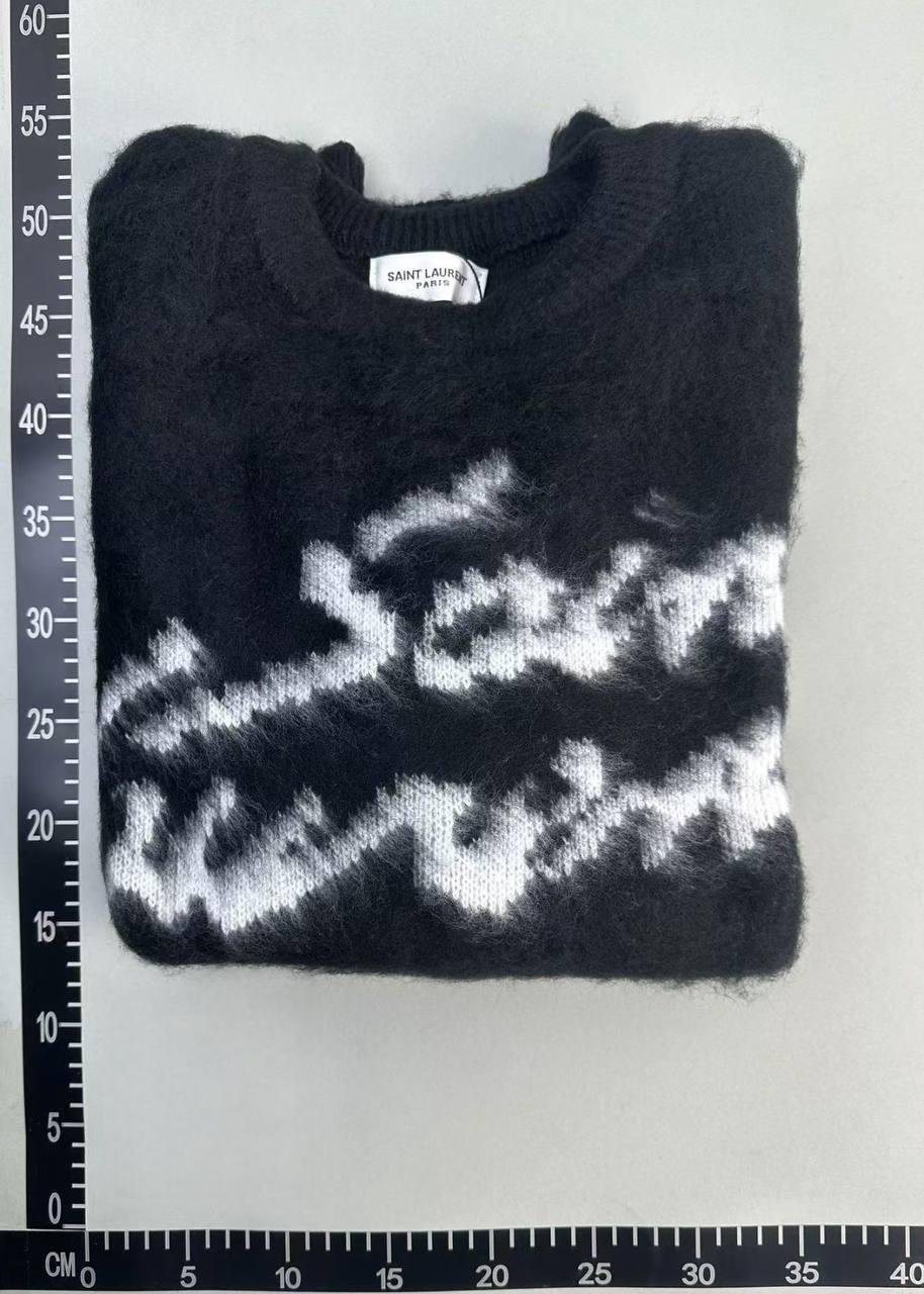 Saint Laurent Graffiti Knit Sweater