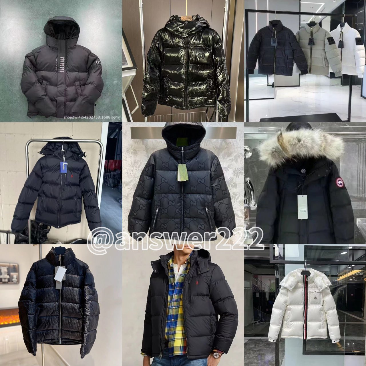 Moncler Maya, Ralph Lauren, The North Face Nuptse, Canada Goose, Burberry Down Jackets [35 styles]
