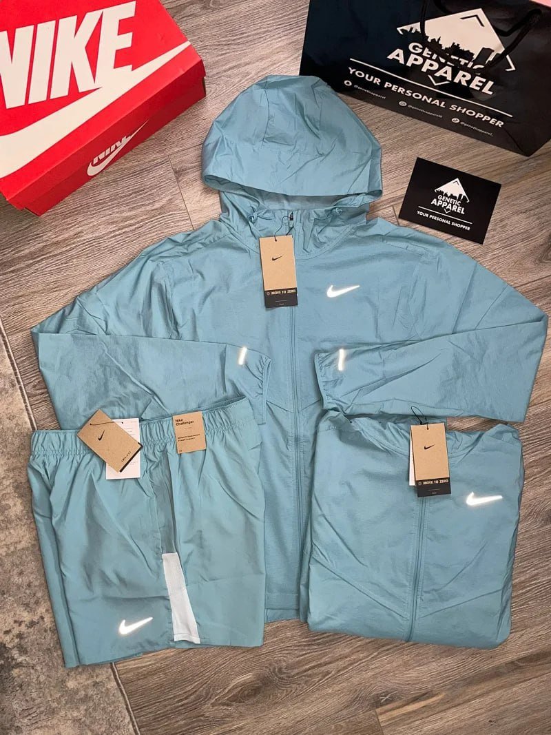 Nike Running Suit Set (Hooded Jacket/T-Shirt/Shorts) [37 styles]