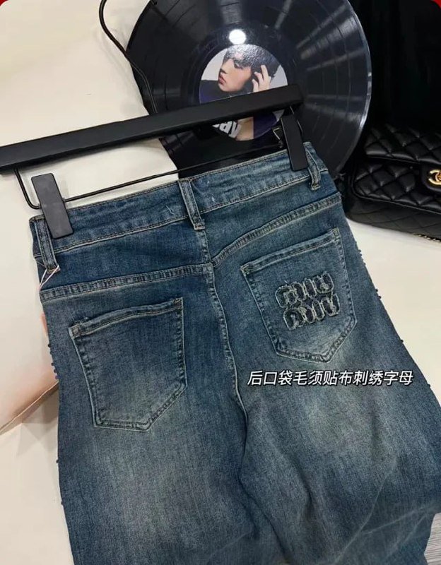Miu Miu Rhinestone Embellished Jeans [2 styles]