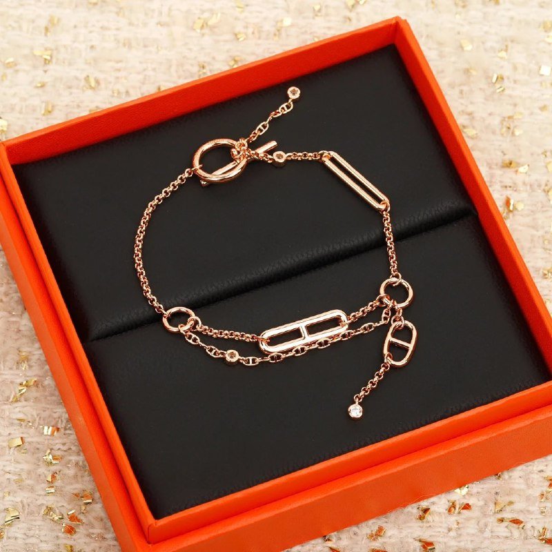 Hermes H Charm Necklace & Chain Bracelet Jewelry [37 styles]