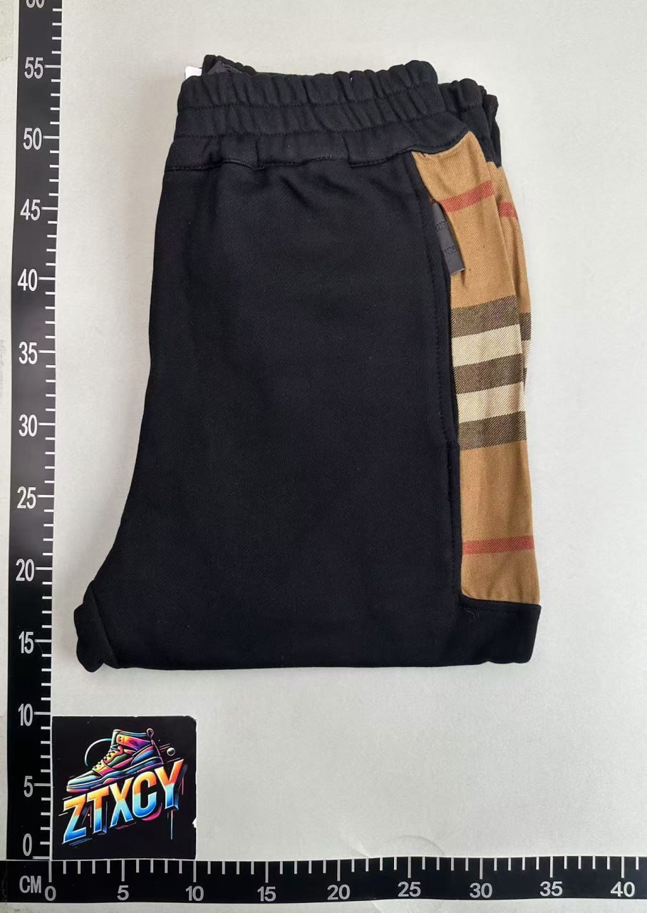 Burberry Check Panel Joggers