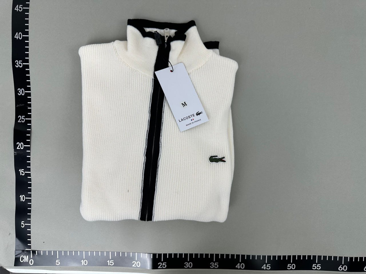 Lacoste Ribbed Zip-Up Sweater [3 styles]