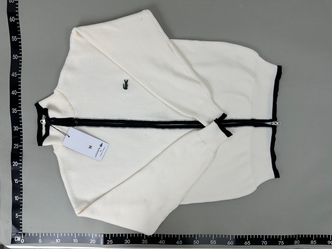 Lacoste Ribbed Zip-Up Sweater [3 styles]