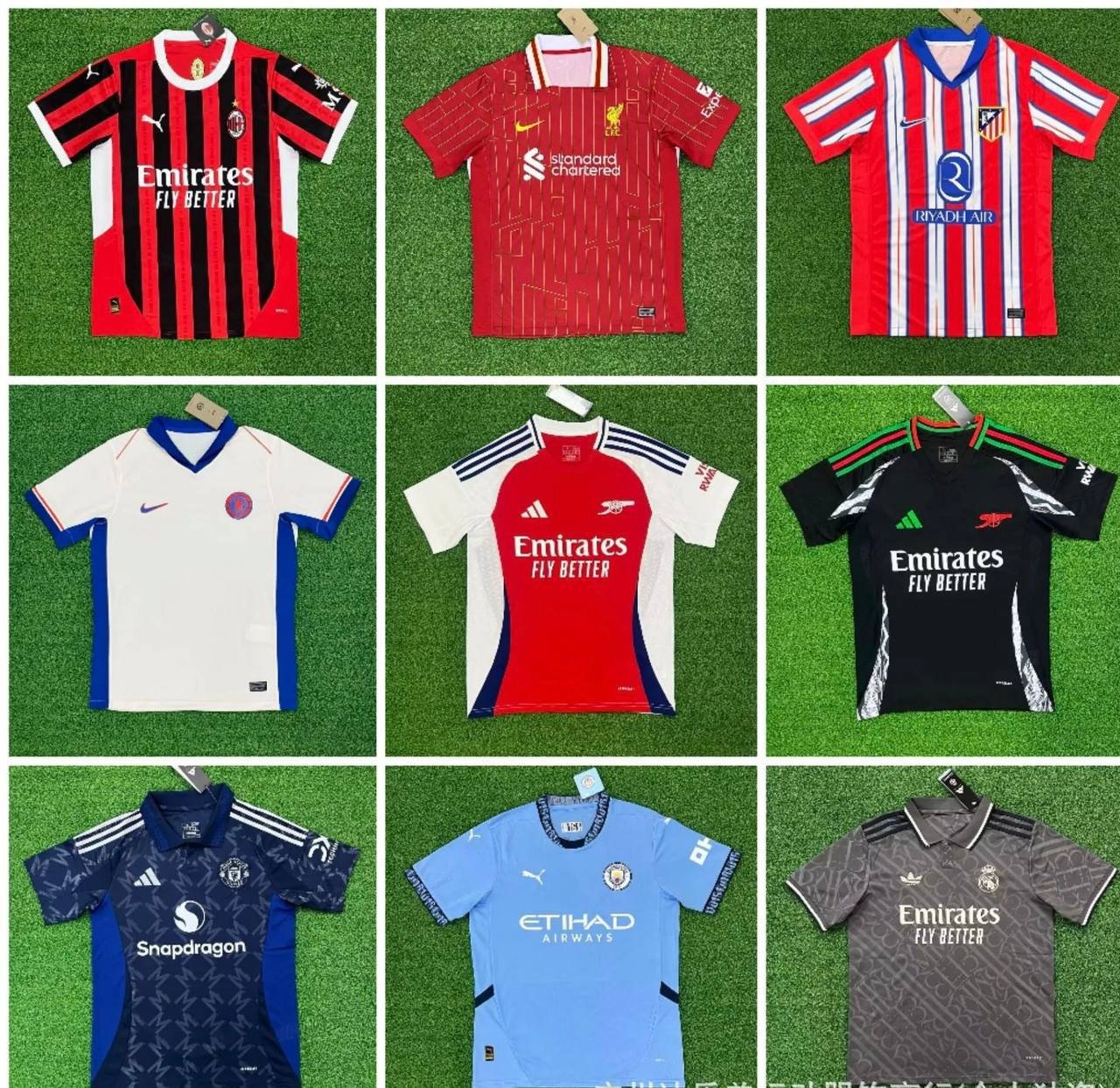AC Milan / Liverpool / Atlético Madrid / Chelsea / Arsenal / Manchester United / Manchester City / Real Madrid Club Jersey [36 styles]