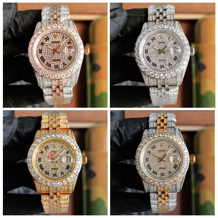 Rolex Datejust 40mm Diamond Inlay Watch [4 styles]